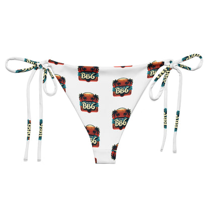 BB6 All-over print string bikini bottom