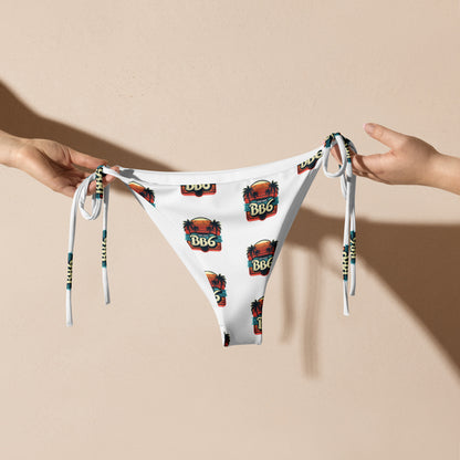 BB6 All-over print string bikini bottom